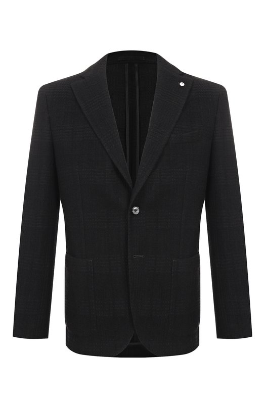 Пиджак из шерсти и вискозы L.B.M. 1911 2692/52531 Чёрный 2692/52531