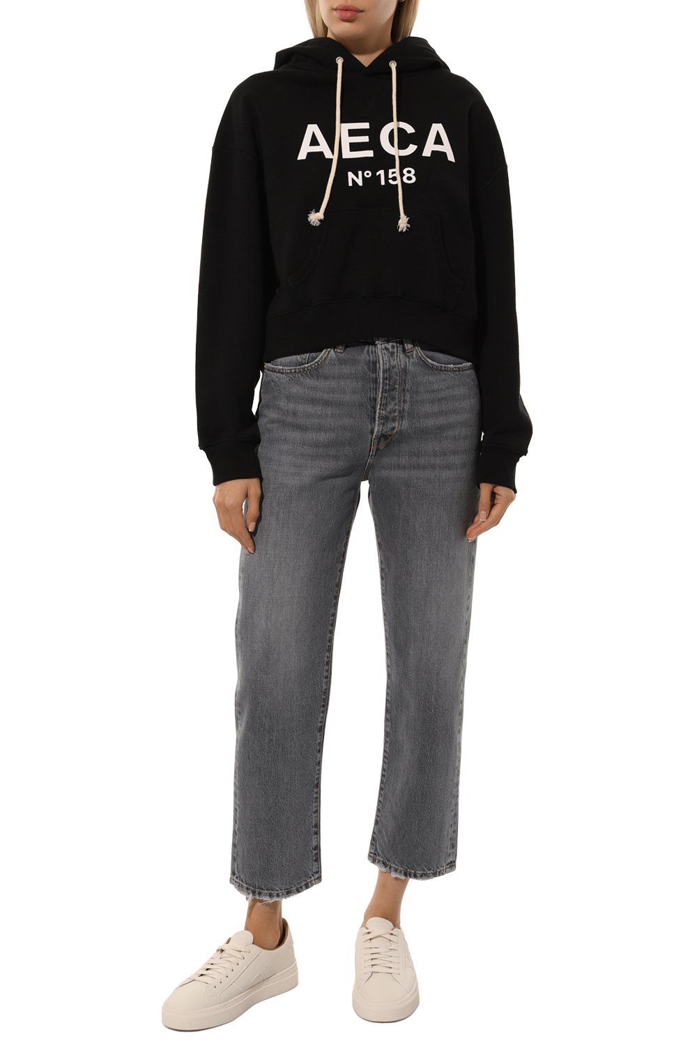 Хлопковое худи AECA WHITE, арт. AWCFFWBCTSPSO001A5, фото 2