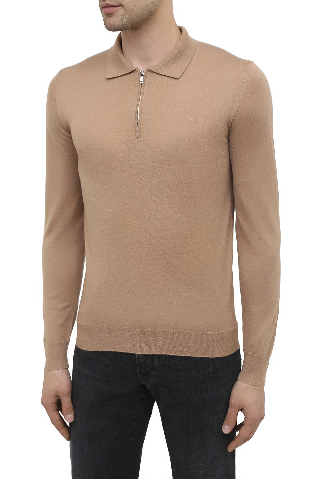 Кашемировое поло FIORONI темно-бежевого цвета по цене 88500 руб., арт. MK21008C2, фото 3 Кашемировое поло FIORONI, арт. MK21008C2, фото 3