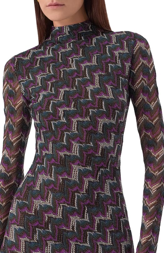 Платье из вискозы Missoni DS25WG0T/BR012P Разноцветный  DS25WG0T/BR012P Фото 4