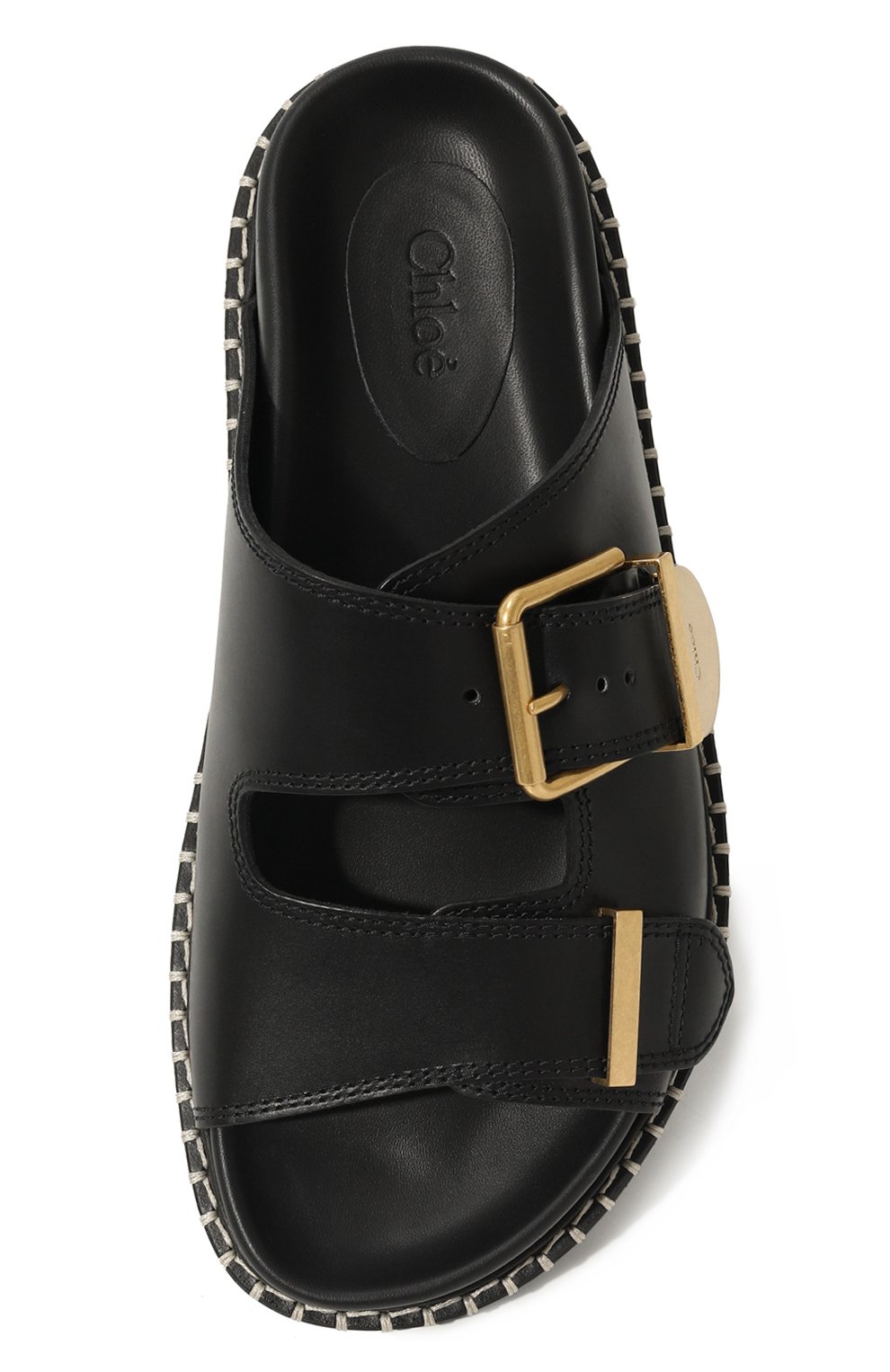 Кожаные шлепанцы rebecca CHLOÉ, арт. CHC24S981D1, фото 6