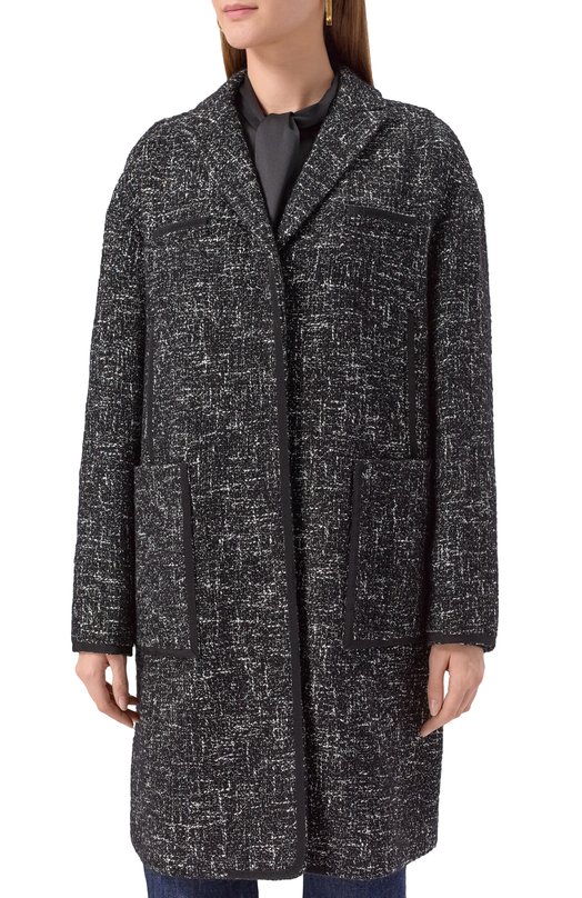 Пальто из шерсти и хлопка Giambattista Valli 25FWPVCA8018/13BIL Серый  25FWPVCA8018/13BIL Фото 3