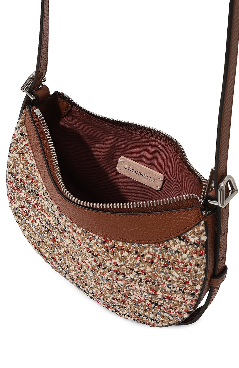 Сумка whisper COCCINELLE коричневого цвета по цене 24500 руб., арт. E5 PIQ 55 01 01, фото 5 Сумка whisper COCCINELLE, арт. E5 PIQ 55 01 01, фото 5