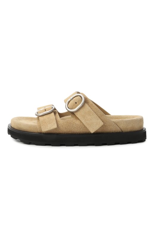 Замшевые шлепанцы Jil Sander J44WP0026-P8213 Бежевый  J44WP0026-P8213 Фото 4