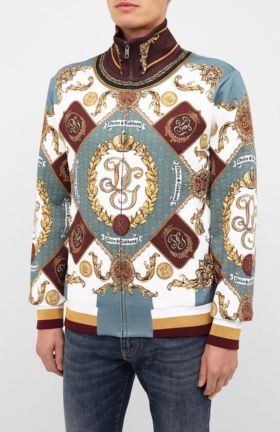 Хлопковый бомбер DOLCE & GABBANA, арт. I9495M/HI7FE, фото 3