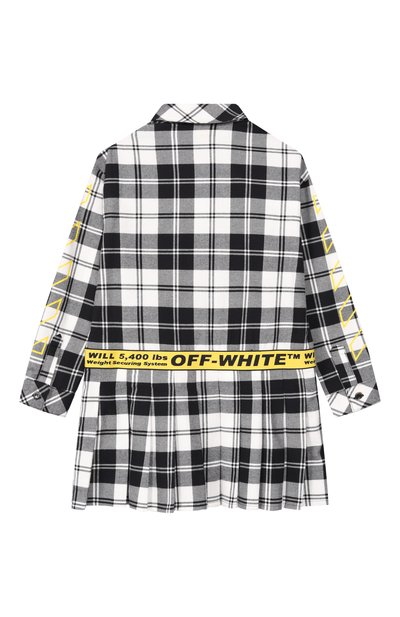 Хлопковое платье-рубашка OFF-WHITE, арт. 0GDB06HF25FAB001/4-12