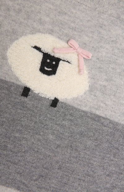 Шерстяное одеяло BABY T серого цвета по цене 14950 руб., арт. 21AI172C0, фото 2 Шерстяное одеяло BABY T, арт. 21AI172C0, фото 2