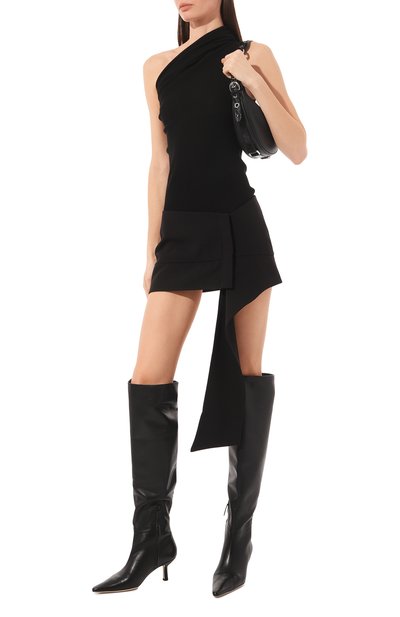 Кожаные ботфорты BY FAR, арт. 23CRMEHDBLNAP, фото 2