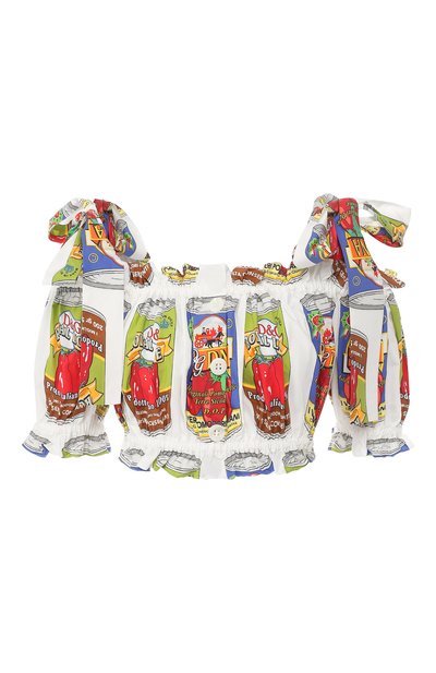 Женский хлопковый топ DOLCE & GABBANA, арт. F72G3T/HS5EF