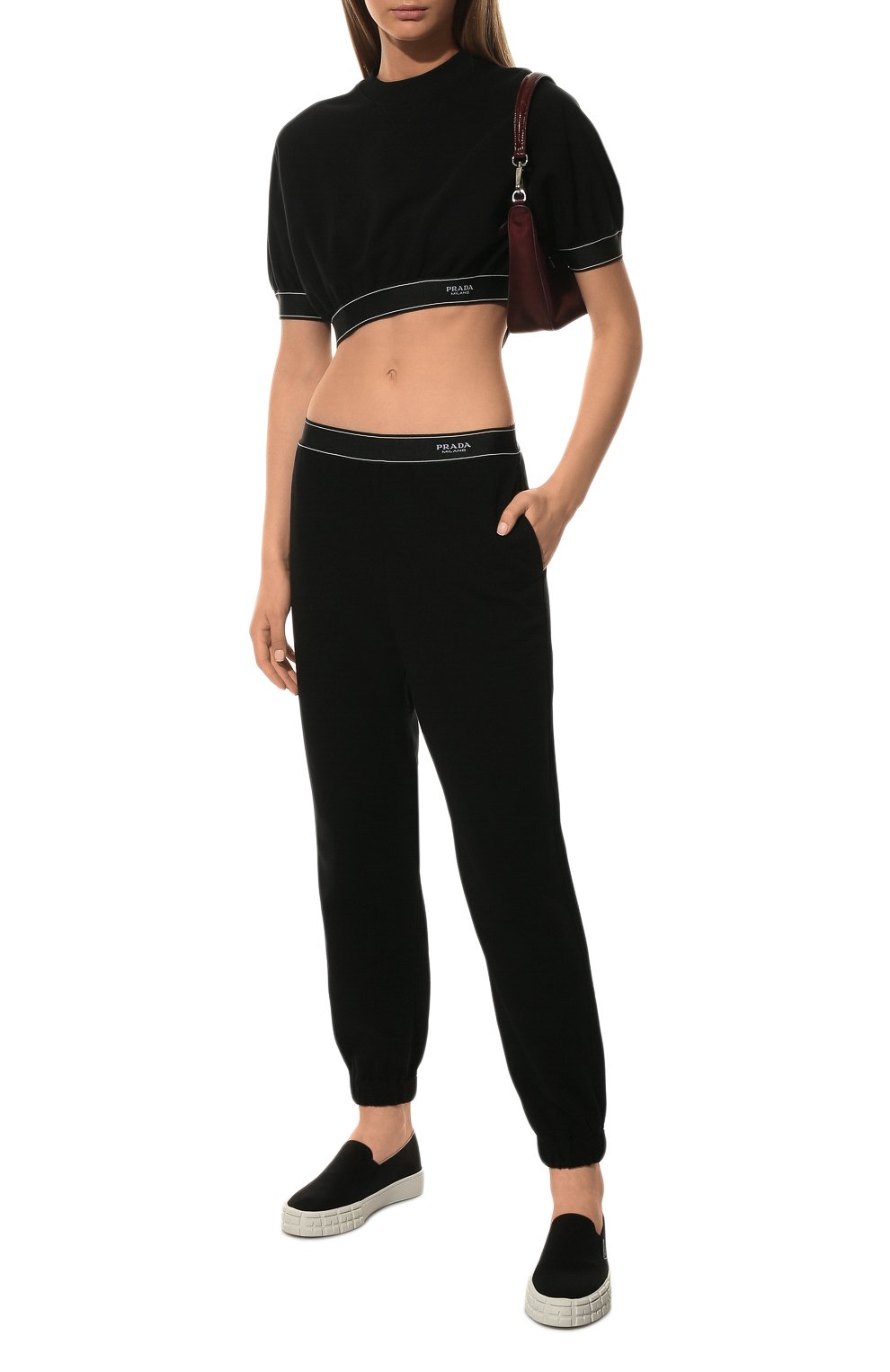 Хлопковый топ PRADA, арт. 135706-10FI-F0002-221, фото 2