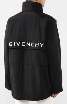 Мужская куртка GIVENCHY черного цвета, арт. BM00CG1Y5C | Фото 4 (Кросс-КТ: Куртка, Пуховик; Мужское Кросс-КТ: пуховик-короткий, Пуховик-верхняя одежда, Верхняя одежда; Рукава: Длинные; Длина (верхняя одежда): До середины бедра; Материал внешний: Синтетический материал; Материал сплава: Проставлено; Материал подклада: Синтетический материал; Драгоценные камни: Проставлено)