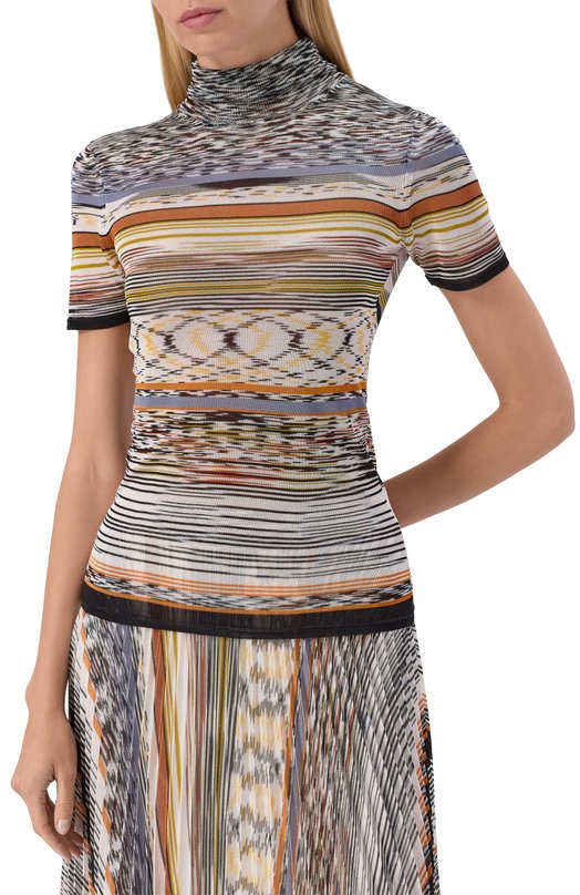 Водолазка из вискозы Missoni DS25WN18/BK01CA Разноцветный  DS25WN18/BK01CA Фото 3