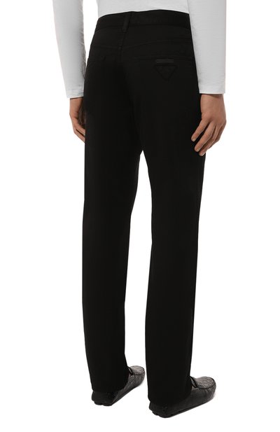 Хлопковые брюки PRADA черного цвета по цене 82000 руб., арт. GEP327-1P8S-F0557-202, фото 4 Хлопковые брюки PRADA, арт. GEP327-1P8S-F0557-202, фото 4