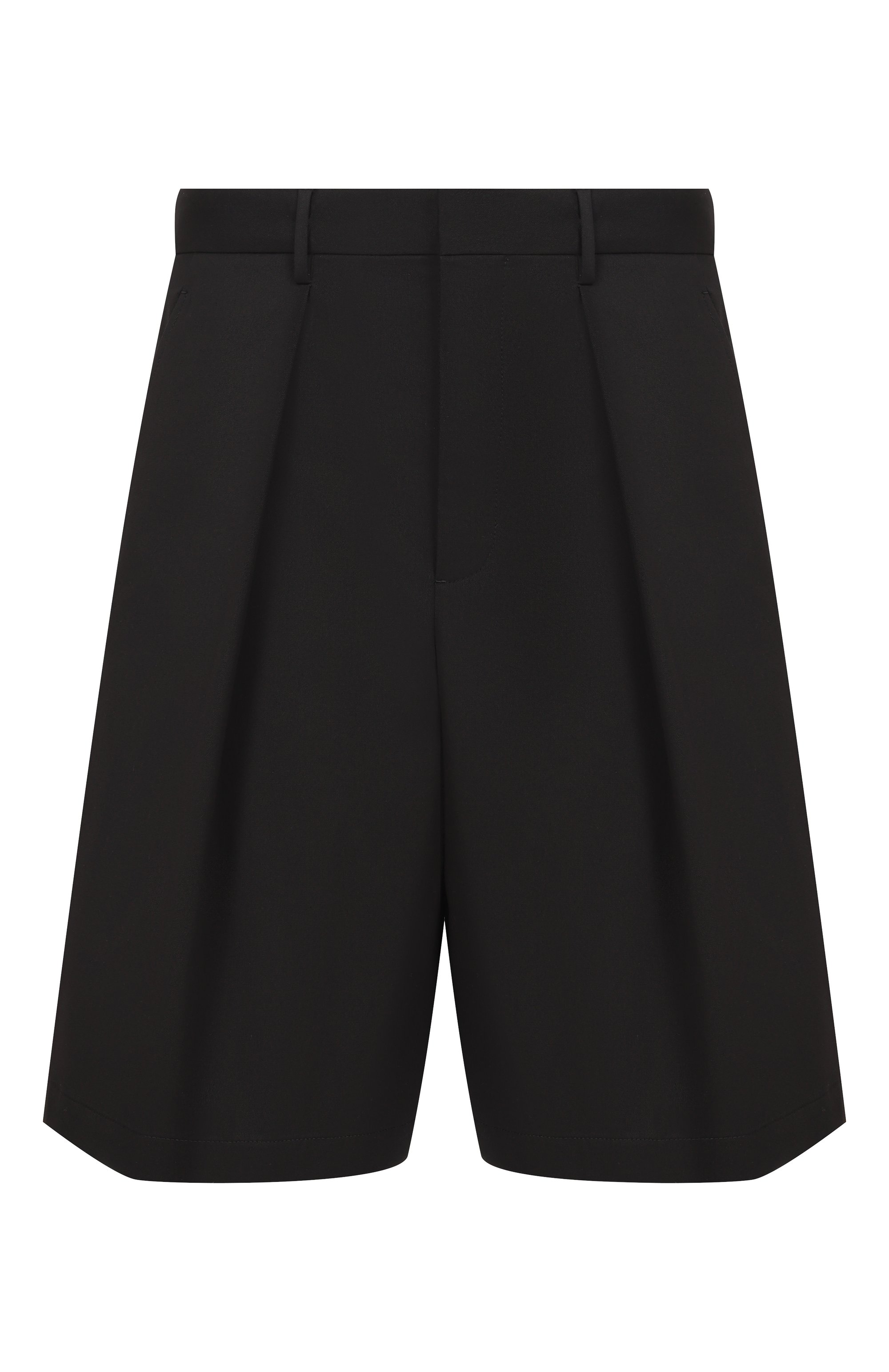 Хлопковые шорты ANN DEMEULEMEESTER черного цвета по цене 89950 руб., арт. B0013736/FA709, фото 1 Хлопковые шорты ANN DEMEULEMEESTER, арт. B0013736/FA709, фото 1