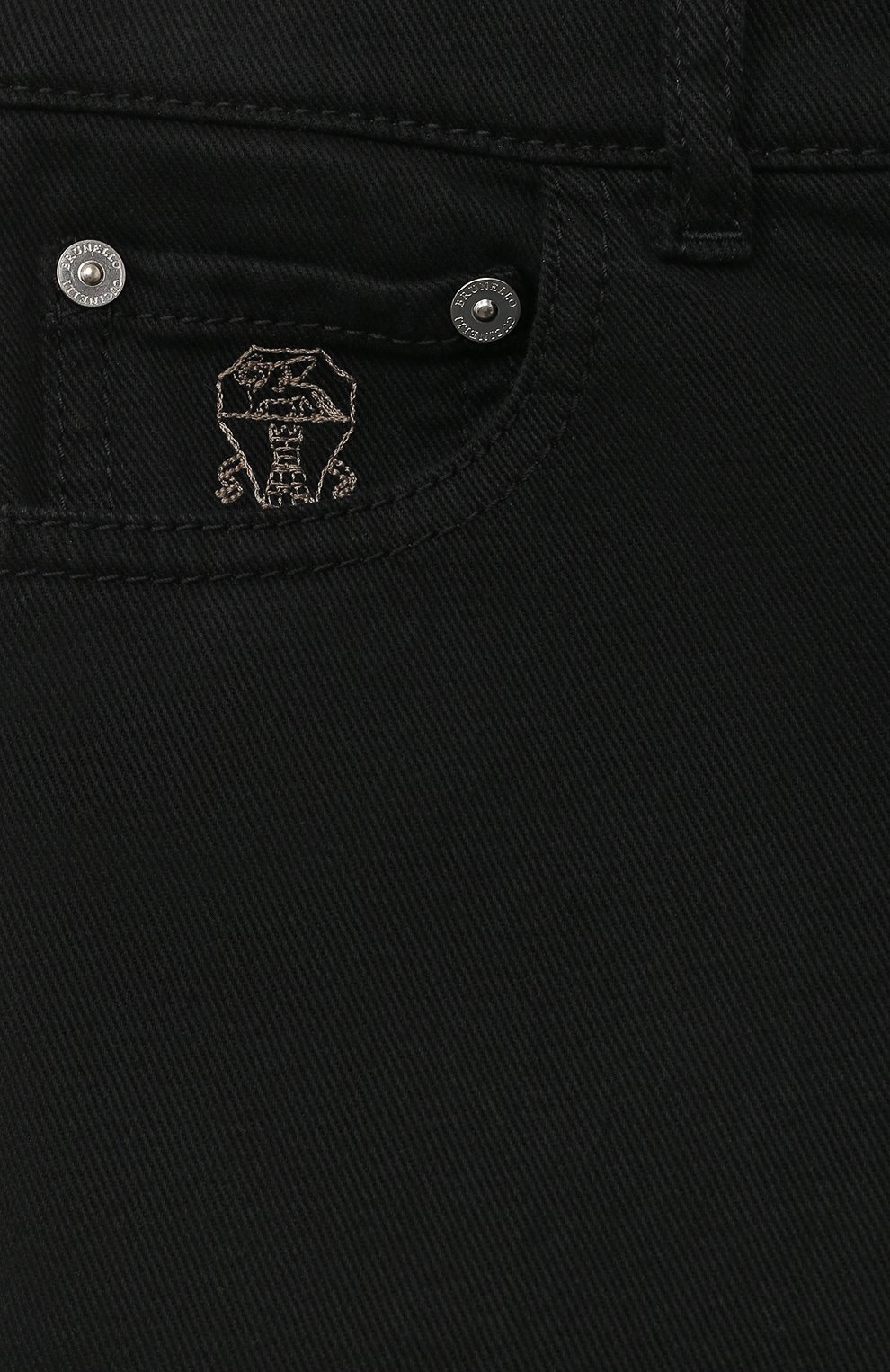 Джинсы BRUNELLO CUCINELLI черного цвета по цене 37400 руб., арт. B277PD300A, фото 3 Джинсы BRUNELLO CUCINELLI, арт. B277PD300A, фото 3