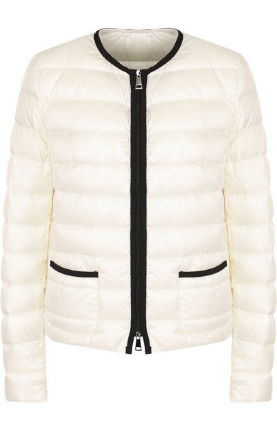 Женский стеганый пуховик на молнии с круглым вырезом MONCLER, арт. D1-093-45327-99-53048