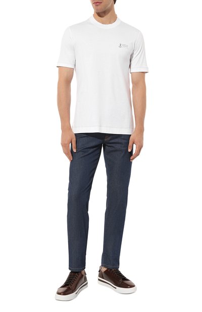 Хлопковая футболка BRUNELLO CUCINELLI, арт. M0T618442P, фото 2