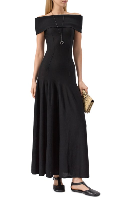 Кожаные балетки Mary Jane Jil Sander J16WP0131-P8226 Чёрный  J16WP0131-P8226 Фото 2