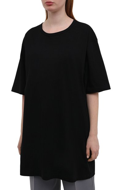 Хлопковая футболка YOHJI YAMAMOTO черного цвета по цене 24600 руб., арт. FD-T16-077, фото 3 Хлопковая футболка YOHJI YAMAMOTO, арт. FD-T16-077, фото 3