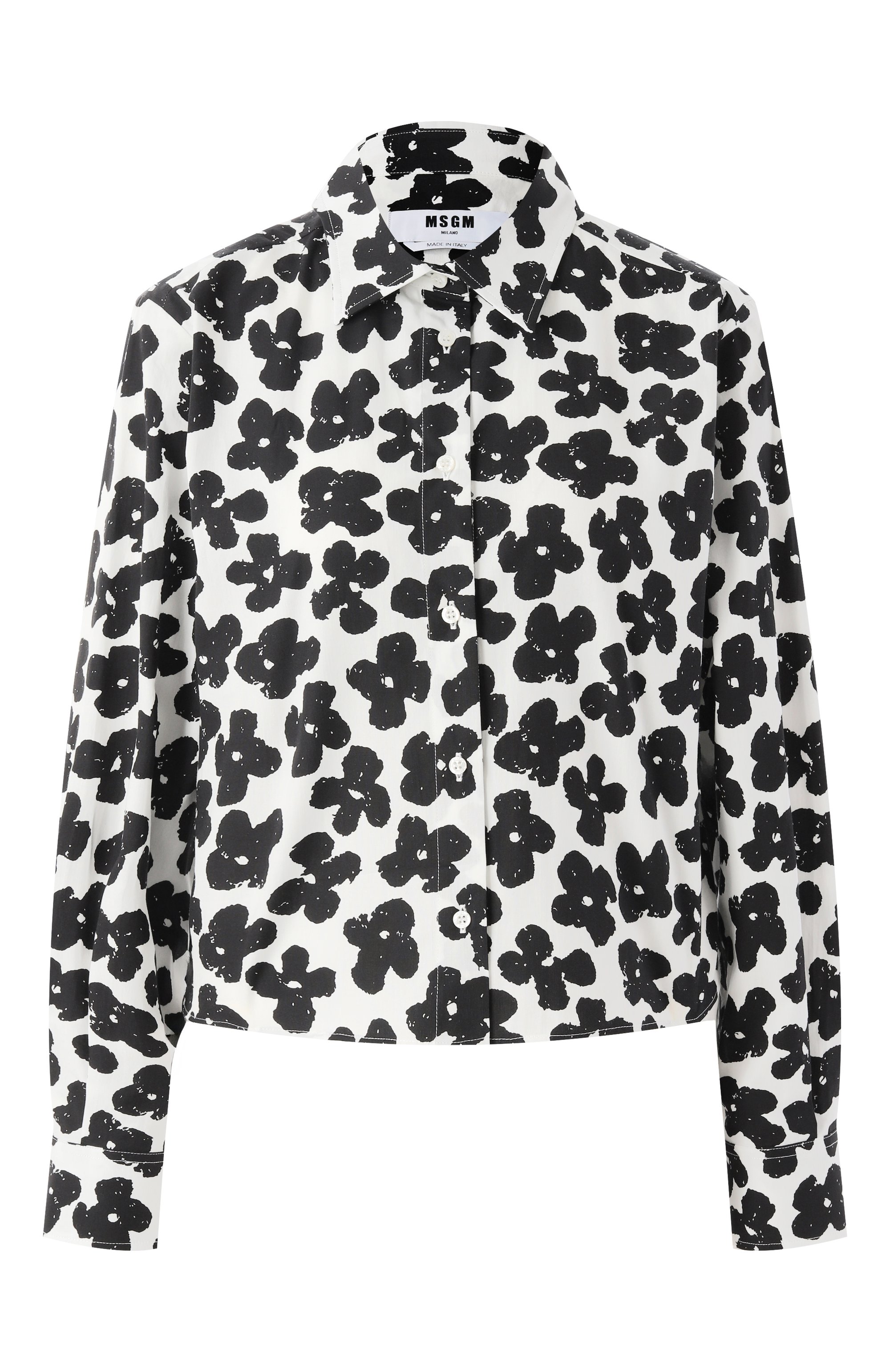 Хлопковая рубашка MSGM, арт. 3841MDE25AX/257153, фото 1