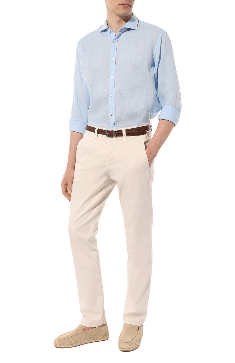 Хлопковые брюки TRANSIT, арт. CFUTRWA100, фото 2