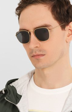 Женские солнцезащитные очки RAY-BAN темно-синего цвета, арт. 3857-9196R5 | Фото 3 (Кросс-КТ: С/з-унисекс; Региональные ограничения белый список (Axapta Mercury): RU; Тип очков: С/з; Оптика Гендер: оптика-унисекс; Очки форма: Прямоугольные)