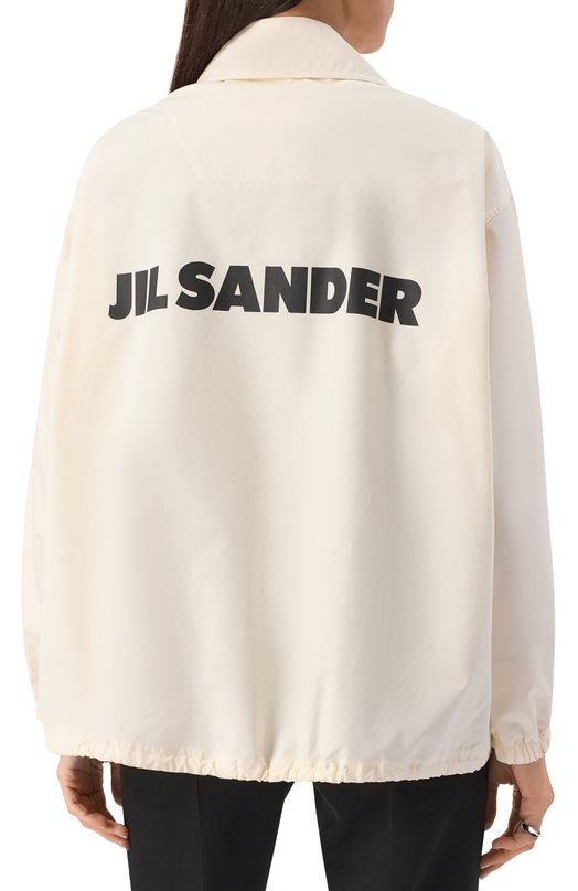 Хлопковая куртка Jil Sander J04AM0001-J45026 Кремовый  J04AM0001-J45026 Фото 4