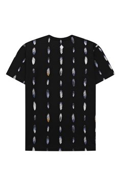Детская хлопковая футболка MARCELO BURLON KIDS OF MILAN черного цвета, арт. CBAA002F21JER004 | Фото 2 (Материал внешний: Хлопок; Рукава: Короткие; Мальчики Кросс-КТ: Футболка-одежда; Материал сплава: Проставлено; Драгоценные камни: Проставлено; Ростовка о�дежда: 10 - 11 лет | 140 - 146см, 12 лет | 152 см, 8 лет | 128 см)