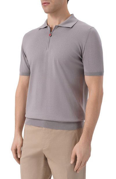 Хлопковое поло KITON, арт. UMKX33ZK358, фото 3