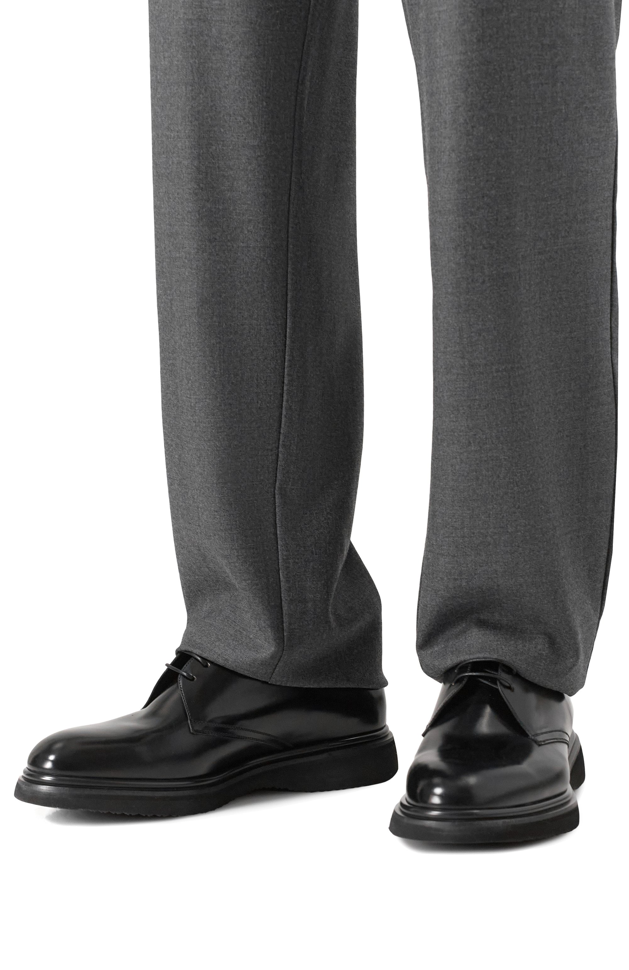 Кожаные дерби BLU BARRETT черного цвета по цене 64850 руб., арт. CITY354-009.1/P0LISHED B, фото 3 Кожаные дерби BLU BARRETT, арт. CITY354-009.1/P0LISHED B, фото 3