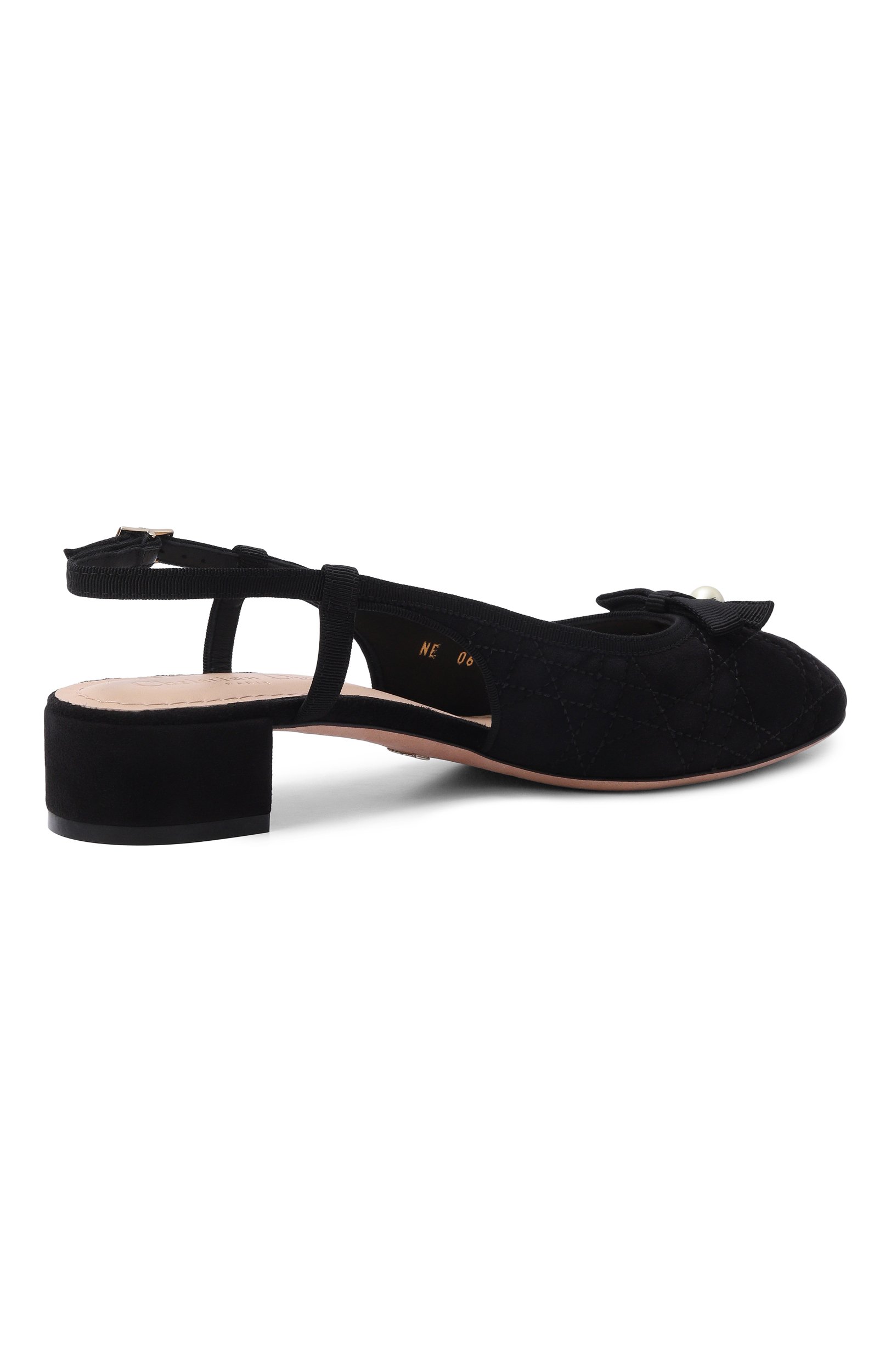 Замшевые туфли dior ballet DIOR черного цвета по цене 122000 руб., арт. KCB968CQV, фото 5 Замшевые туфли dior ballet DIOR, арт. KCB968CQV, фото 5