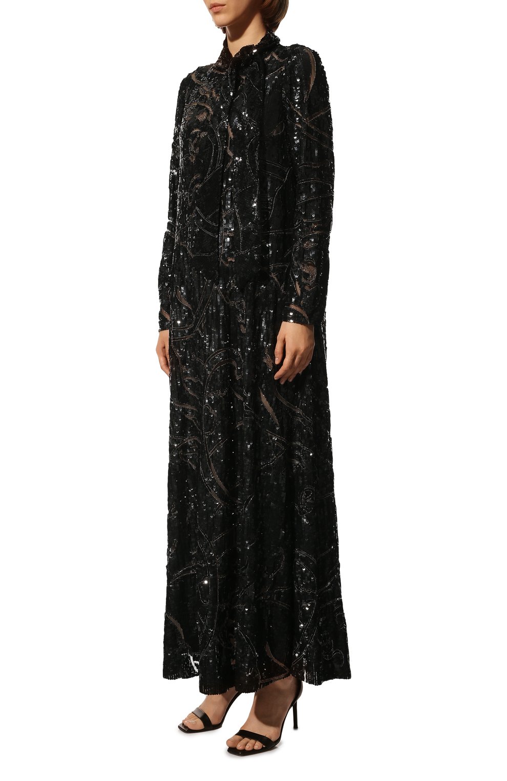 Платье VALENTINO черного цвета по цене 1358000 руб., арт. NB2VD5Z5/1ED, фото 3 Платье VALENTINO, арт. NB2VD5Z5/1ED, фото 3
