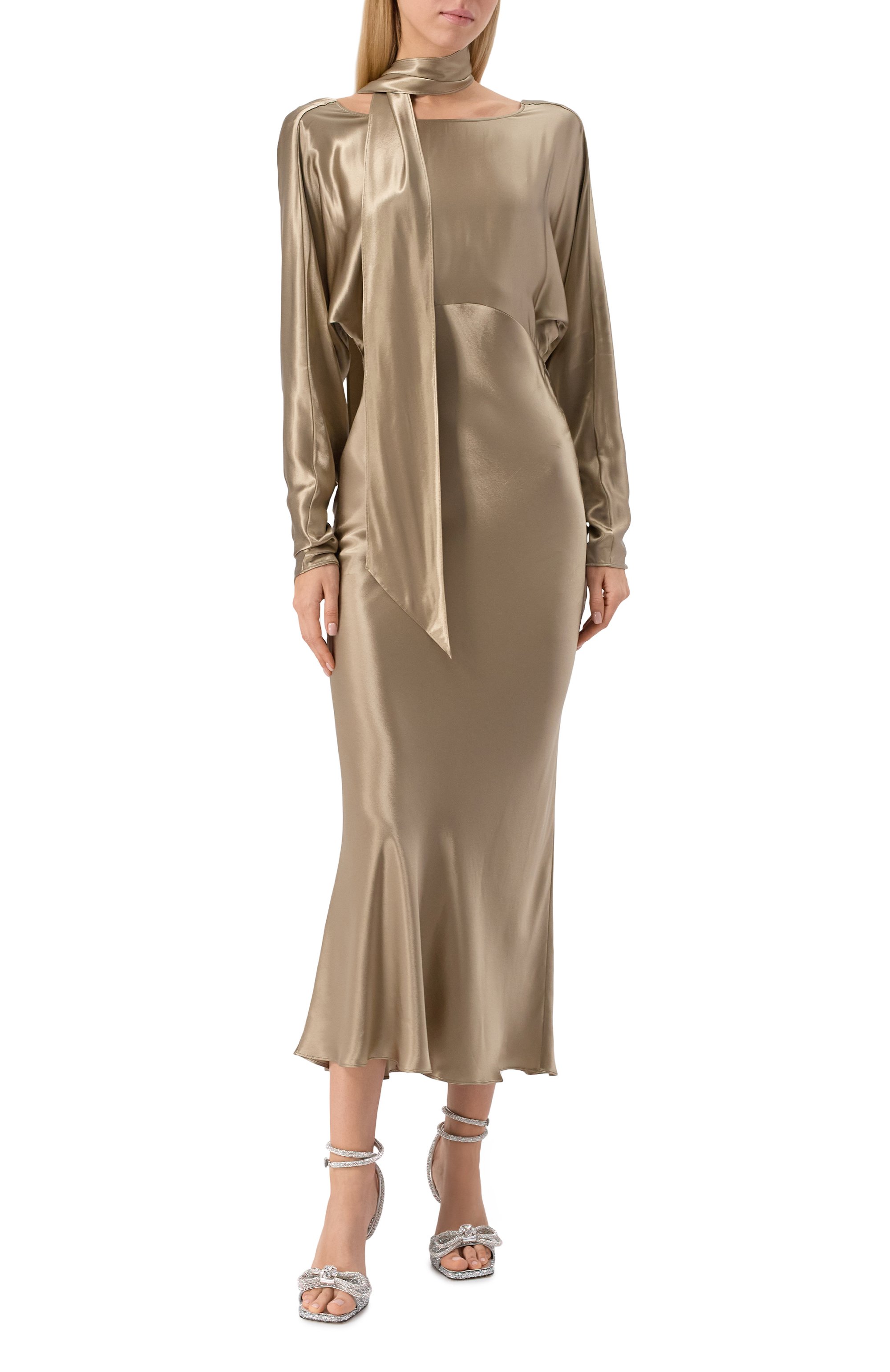 Атласное платье THE ANDAMANE, арт. T180139A/TNV127, фото 3