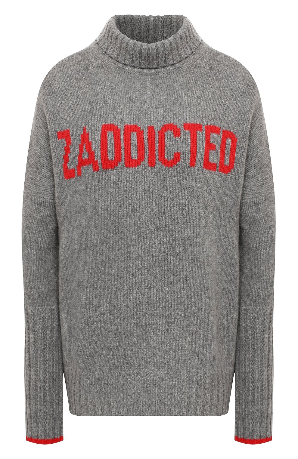 Шерстяной свитер ZADIG AND VOLTAIRE серого цвета по цене 31750 руб., арт. WJMZ1103F, фото 1 Шерстяной свитер ZADIG AND VOLTAIRE, арт. WJMZ1103F, фото 1