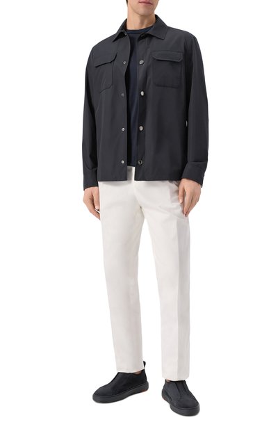 Мужские замшевые кеды cleanic SANTONI, арт. MBCG219950CATSEY