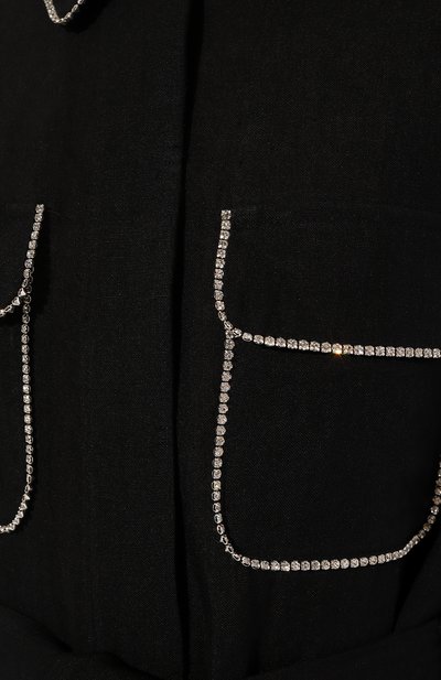 Льняное платье FORTE DEI MARMI COUTURE черного цвета по цене 87700 руб., арт. 23SF6111, фото 5 Льняное платье FORTE DEI MARMI COUTURE, арт. 23SF6111, фото 5
