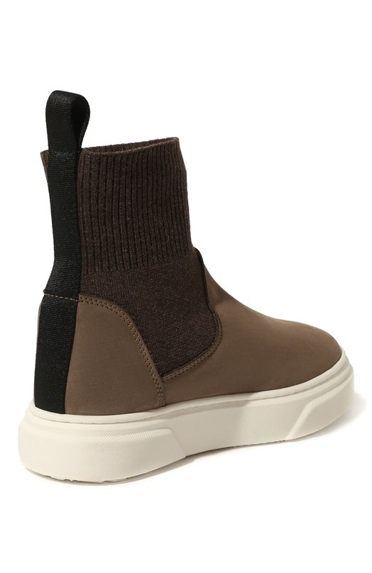 Кожаные слипоны Montelpare Tradition Коричневый, фото 3