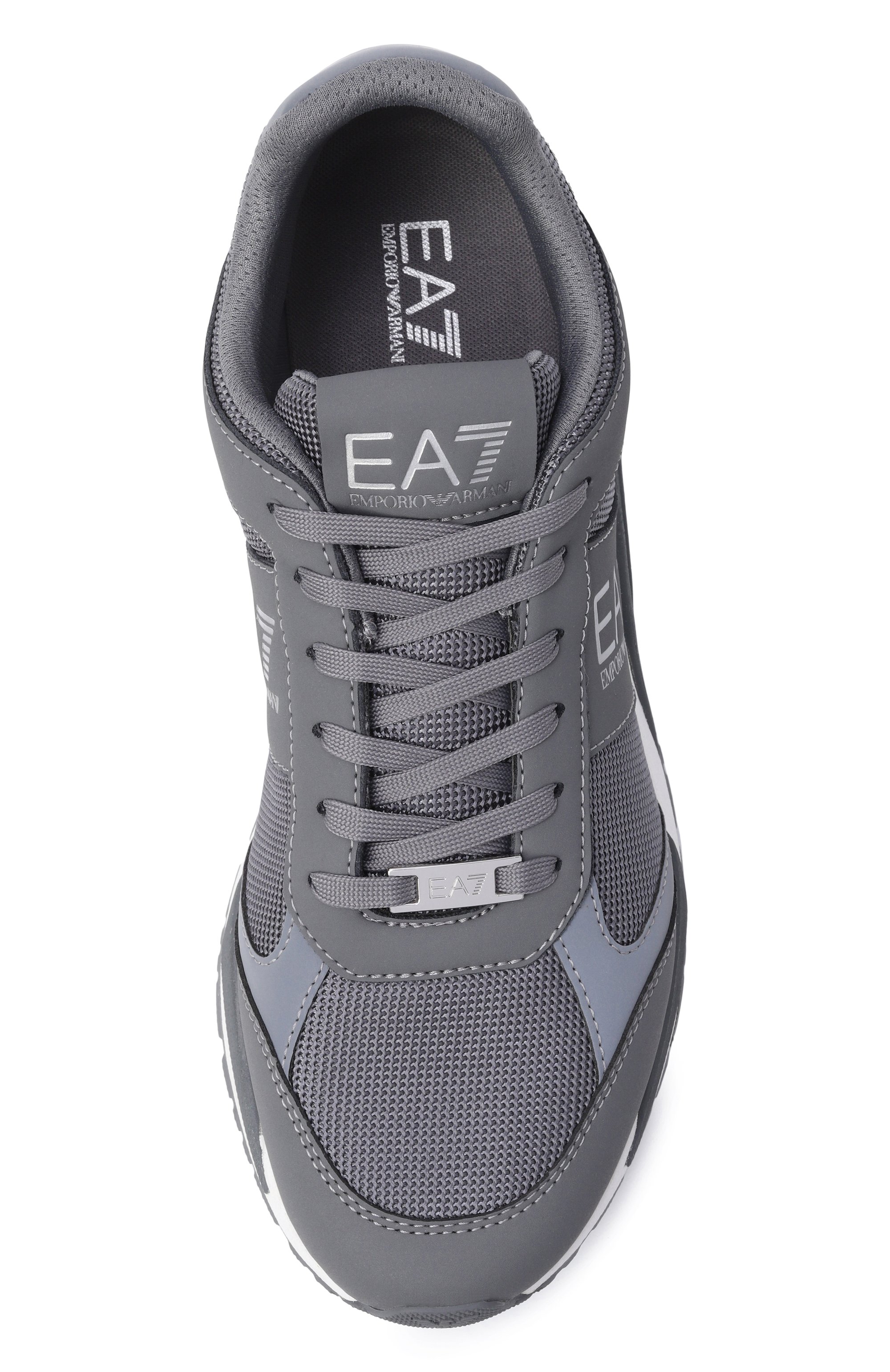 Текстильные кроссовки EA7 серого цвета по цене 22600 руб., арт. 7X000656/AF13550, фото 5 Текстильные кроссовки EA7, арт. 7X000656/AF13550, фото 5