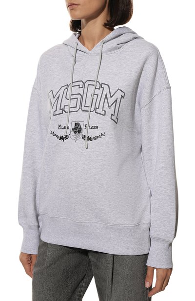 Хлопковое худи MSGM, арт. 3341MDM103 227797, фото 3