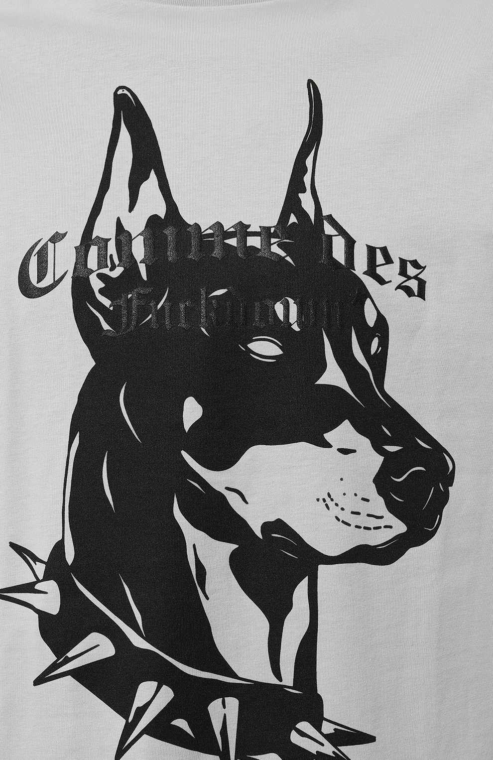 Хлопковая футболка COMME DES FUCKDOWN светло-серого цвета по цене 8575 руб., арт. CFABM00106, фото 5 Хлопковая футболка COMME DES FUCKDOWN, арт. CFABM00106, фото 5