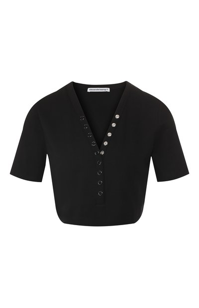 Женский хлопковый топ ALEXANDERWANG.T, арт. 4C191098