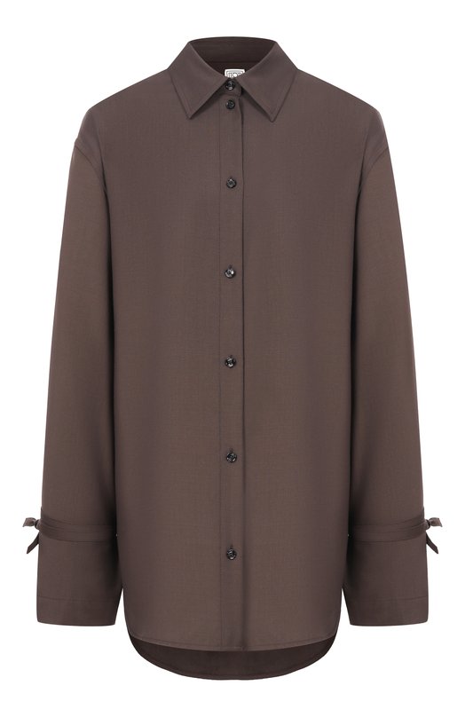 Шерстная рубашка TOTEME 261-WRT0622-FB0552 Коричневый 261-WRT0622-FB0552