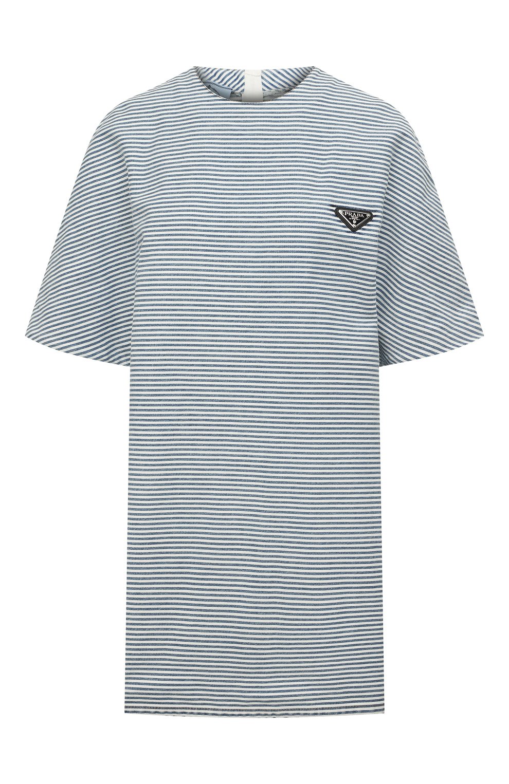 Джинсовое платье PRADA голубого цвета по цене 205000 руб., арт. GFA125-10G3-F0E93-221, фото 1 Джинсовое платье PRADA, арт. GFA125-10G3-F0E93-221, фото 1