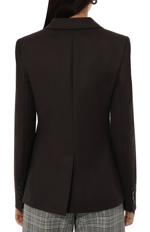 Шерстяной жакет Stella McCartney 650094/3CU703 Коричневый  650094/3CU703 Фото 4