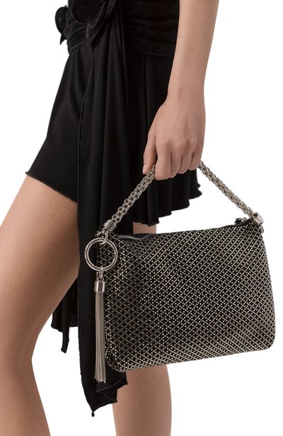Сумка callie JIMMY CHOO черного цвета по цене 285500 руб., арт. CALLIEIAM, фото 2 Сумка callie JIMMY CHOO, арт. CALLIEIAM, фото 2