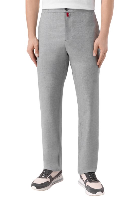 Шерстяные брюки Kiton UPLACTRK0170H01 Серый  UPLACTRK0170H01 Фото 3