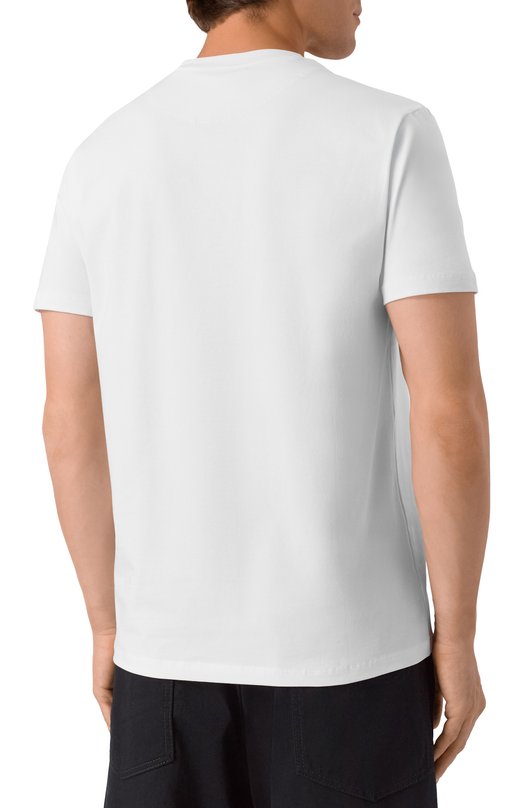 Хлопковая футболка Dirk Bikkembergs BMT1210 Белый  BMT1210 Фото 4