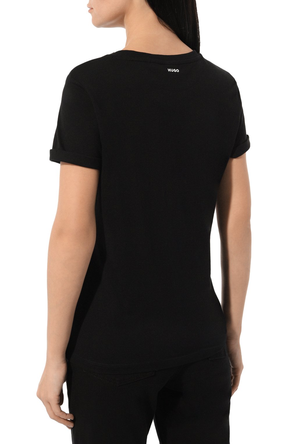 Хлопковая футболка HUGO, арт. 50417212, фото 4