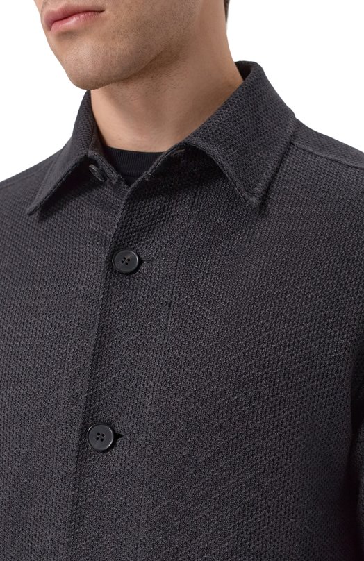 Куртка-рубашка изо льна и хлопка Harris Wharf London CH9320PDZ-T/DZT Серый  CH9320PDZ-T/DZT Фото 5