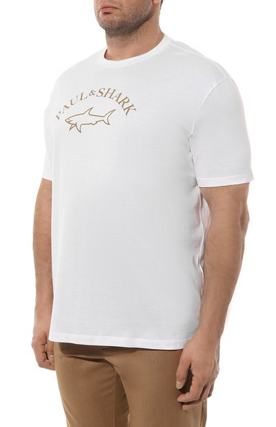 Хлопковая футболка PAUL&SHARK, арт. 24411032, фото 3